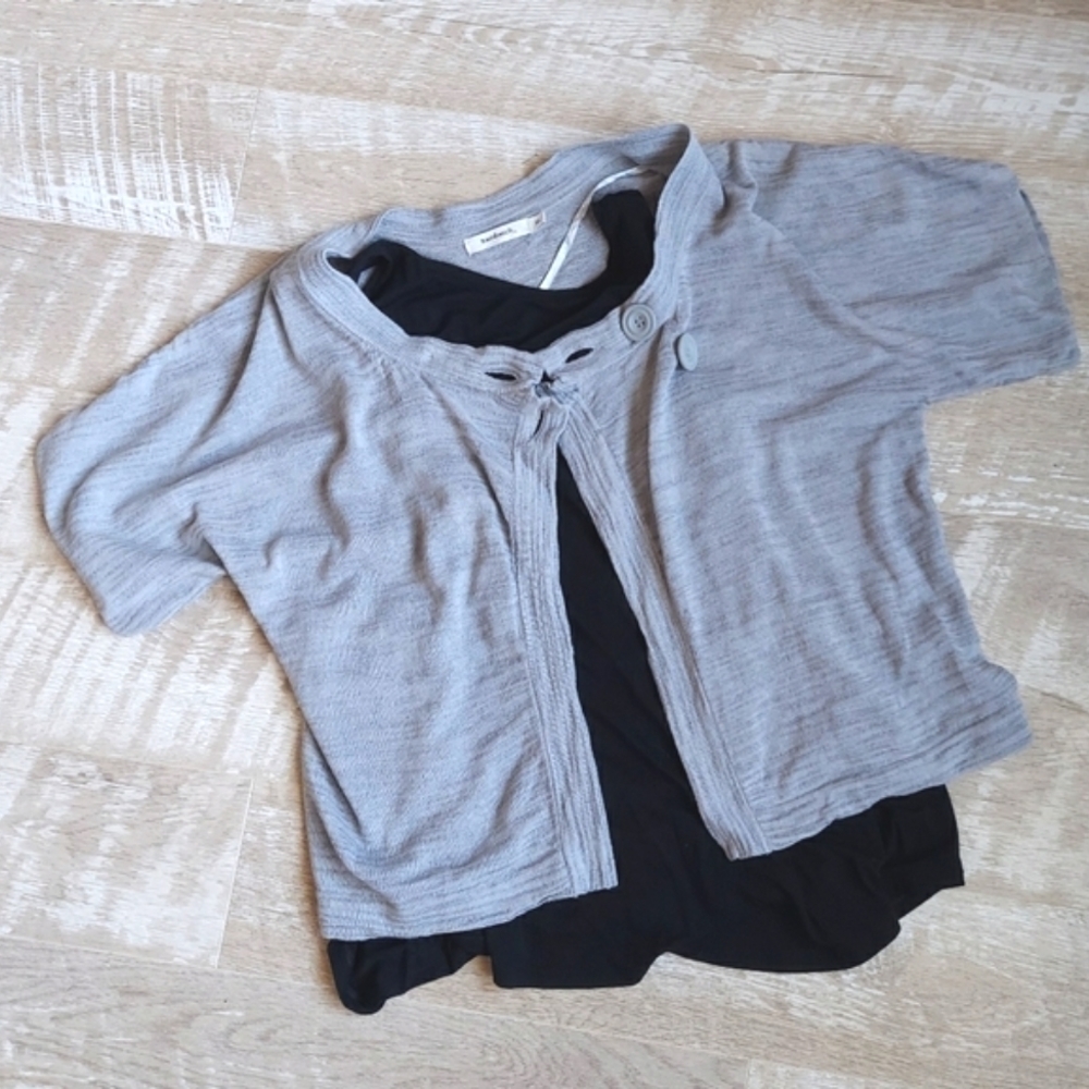 Adorable Overlay Cropped Sweater